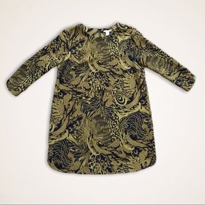 Structured Patterned Mini-Dress